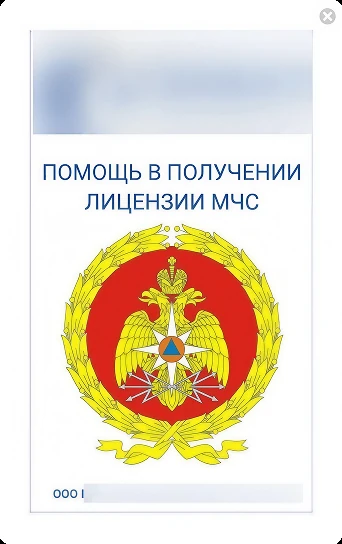 Помощь в получении лицензии МЧС